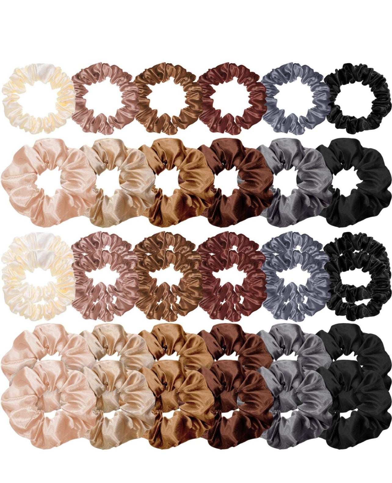 Satin Hair Scrunchies Elastic Hair Bands Accessory